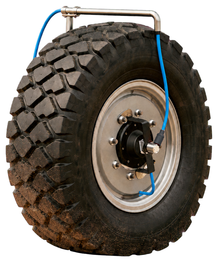 AirX Bridge Luftführung an einem Offroad-Rad